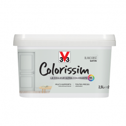 V33 Peinture V33 Colorissim Satin Blanc Grisé Peinture Acrylique Multi-supports Colorissim Satin Blanc Grisé 2.5L