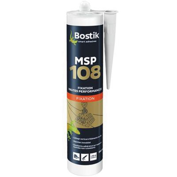 Mastic Pu Mastic Colle MS Polymère108 Cartouche 290 Ml Blanc 3549210031321 Bostik – Image 2