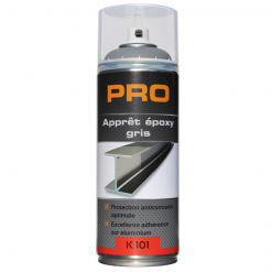 Auto K Produits De Réparation Automobile Apprêt époxy Gris Mat Pour Métaux - Protection Anticorrosion - Aérosol De 400 Ml