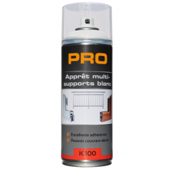 Auto K Produits De Réparation Automobile Aérosol Apprêt Multi-supports Blanc Mat - Séchage Rapide - 400 Ml Auto-K