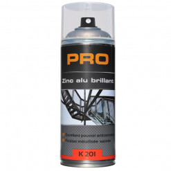Auto K Produits De Réparation Automobile Aérosol Zinc Aluminium Brillant Pour Soudures Surfaces Zinguées 400 Ml