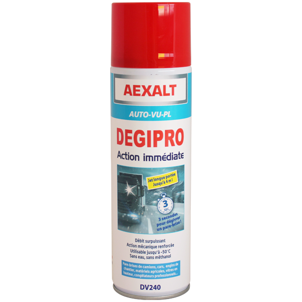Lave Glace Et Dégivrant Dégivrant Dégipro Action Immédiate Longue Portée 650ml Aexalt DV240