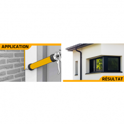 Mastic Acrylique Mastic Silicone Neutre Pour Menuiseries - SikaSeal 109 - Noir - Cartouche 300 Ml