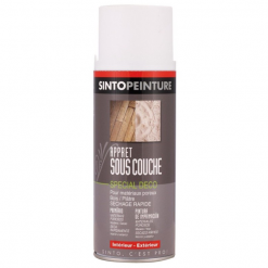 Sous-couche Apprêt Matériaux Poreux Sinto Peinture Blanc Aérosol 400 Ml