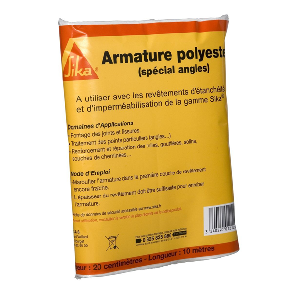 Produits Chimique Pour Le Béton Armature Renforcement Revêtements Souples Sikarmature Angles 10 X 0,20 M