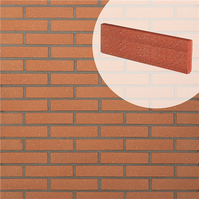 Plaquette De Parement Plaquette Parement Mural Terre Cuite Sablé Terreal 220x50x14mm Rouge – Image 4