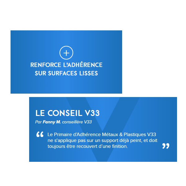 Peintures Antirouille Et Spéciales Fer Primaire Adhérence V33 Métaux Et Plastiques Gris Clair Mat Pot 0,5L
