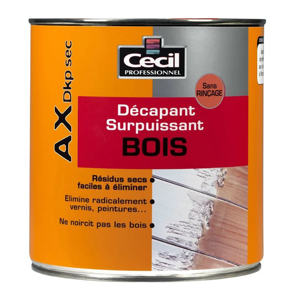 Mastic Et Préparation Support Décapant Surpuissant Bois AX Dkp Sec Cecil Sans Rinçage Incolore 2,5L – Image 2