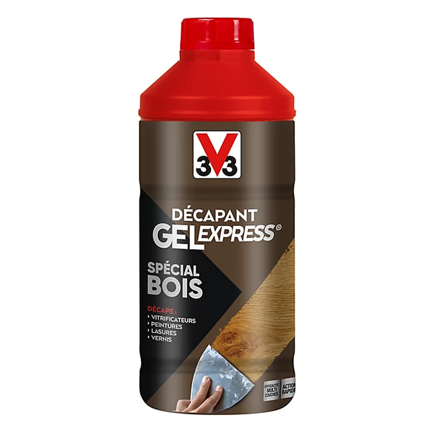 Traitement Du Bois Décapant Gel Express Bois Lasures Vernis Peintures V33 1 L – Image 4