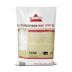 Eurofibres Baumhüter Produits Chimique Pour Le Béton Fibre Polypropylène Eurofibres 10 Mm Pour Béton Mortier Chape Sac 1 Kg