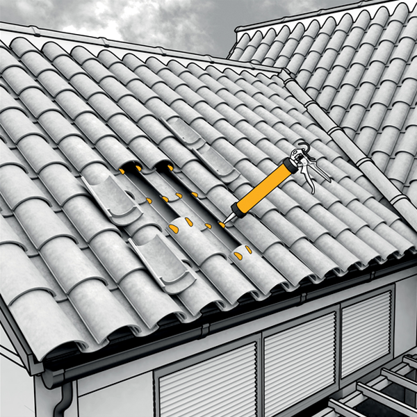 Mastic Pu Mastic Souple Fixation Tuiles Sikaflex Fixotuile Terre Cuite 300ml – Image 5