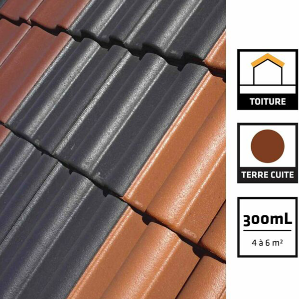 Mastic Pu Mastic Souple Fixation Tuiles Sikaflex Fixotuile Terre Cuite 300ml – Image 4
