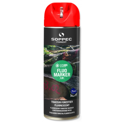 Peinture Traceur Forestier Fluo Marker 12 Mois Rouge Fluorescent Soppec 131313