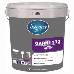 Théodore Prog Peinture Pour Cuisine Et Salle De Bain Peinture Garnissante Chantiers Garni 100 Théodore Pro'G Blanc Satin 15L