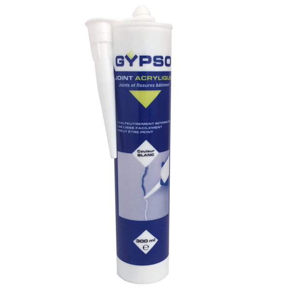 Mastic Acrylique Mastic Joint Acrylique Gypso Pour Intérieur Couleur Blanc 300 ML – Image 2