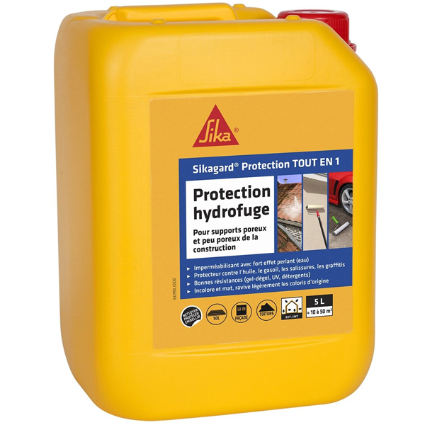 Produit Hydrofuge Et Imperméabilisant Imperméabilisant Hydrofuge Sikagard Protection Façade Incolore 5L