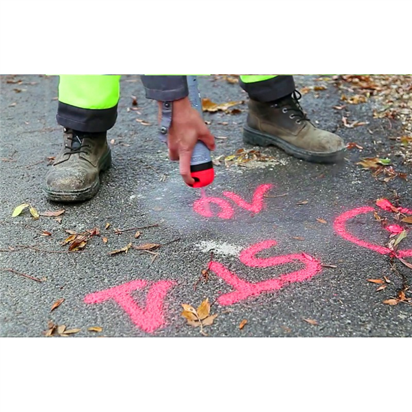 Peinture Traceur De Chantier FLUO TP Rouge Fluorescent Soppec 141513 – Image 3