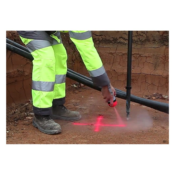 Peinture Traceur De Chantier FLUO TP Rouge Fluorescent Soppec 141513 – Image 2