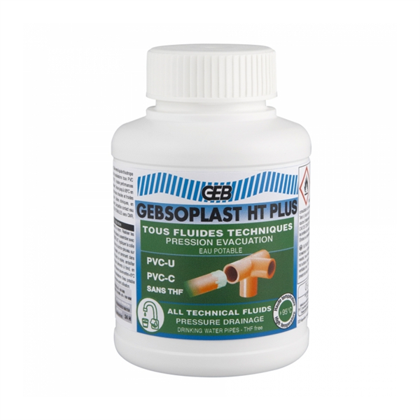 Décapant Et Colle Pvc Colle Pression Et évacuation Haute Température GEBsoplast HT Plus 504855 – Image 2