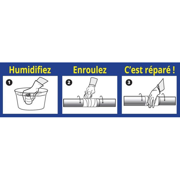 Etanchéité Pour Filetage Bande De Réparation De Fuites/fissures GEB 1.5 M X 5 Cm – Image 3