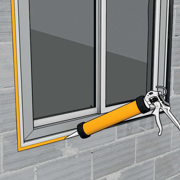 Mastic Acrylique Mastic Silicone Neutre Menuiseries SikaSeal 109 Transparent 300 Ml – Image 3