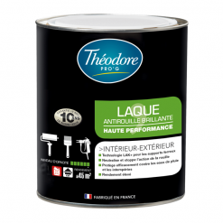 Theodore Peintures Antirouille Et Spéciales Fer Peinture Laque Antirouille Pour Métaux - Protexfer Théodore BTP - Coloris Blanc - Pot De 1 Litre
