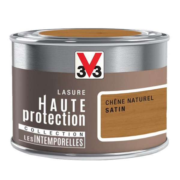Lasure Pour Bois Lasure Bois Extérieur V33 Résine HP Chêne Naturel Satin 125ml – Image 5