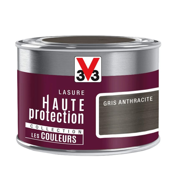 Lasure Pour Bois Lasure Bois Intérieur Extérieur V33 HP Gris Anthracite Satin 125ml – Image 5
