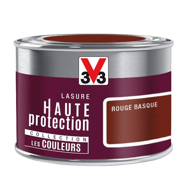 Lasure Pour Bois Lasure Bois Intérieur Extérieur V33 Résine HP Rouge Basque Mat 125ml – Image 2