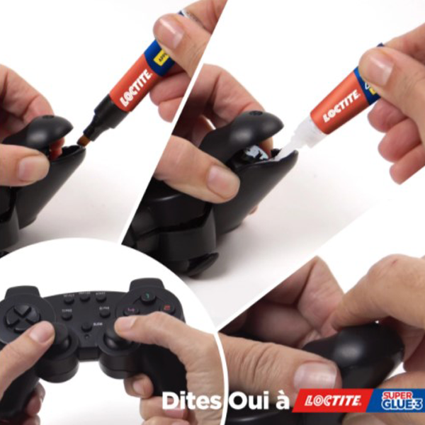 Colle Cyano Colle Liquide Extra-forte Super Glue-3 Loctite 2 Tubes + 1 Gratuit – Image 3