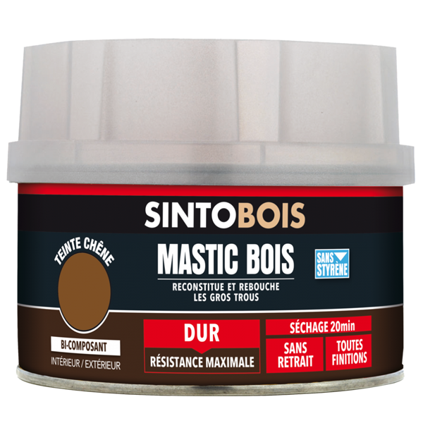 Mastic Pu Mastic Bois Rigide Réparer Restaurer Bois Sinto Bois Chêne Pot 1,040 Kg – Image 2