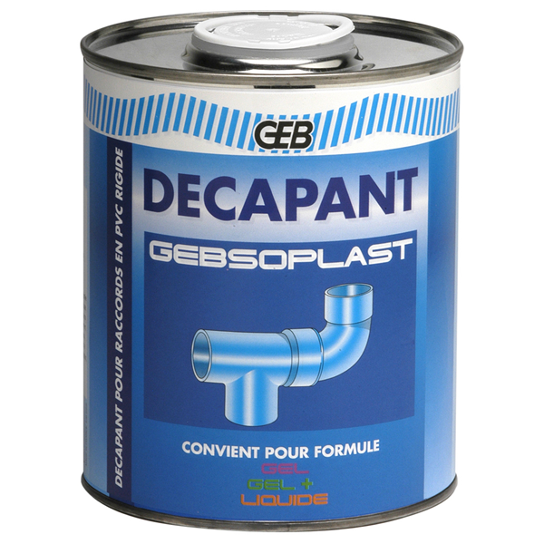 Décapant Et Colle Pvc GEB Décapant Gebsoplast Pour PVC Bidon 1 Litre 805373 3283988053733