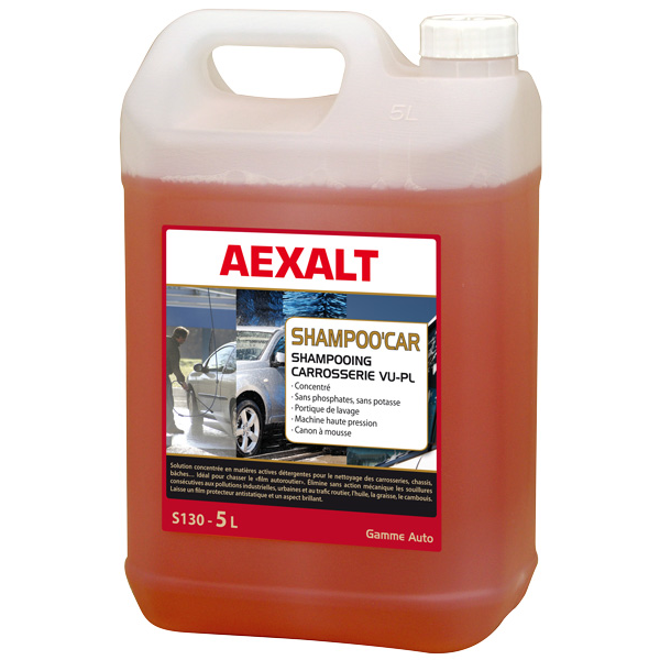 Produits De Nettoyage Automobile Shampoo'Car Shampoing Carrosserie Antistatique VU-PL 5L : Aexalt S130