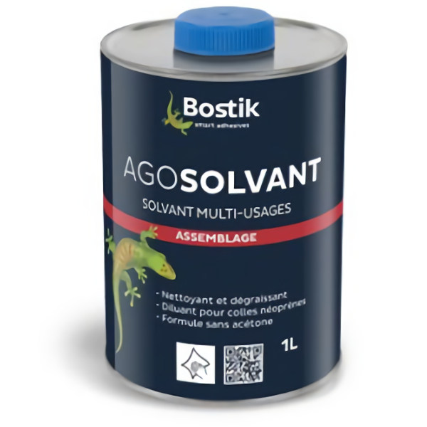 Colle Néoprène Et Dilluant Diluant Nettoyant Bostik Agosolvant Pour Colle Néoprène Pot 1 Litre