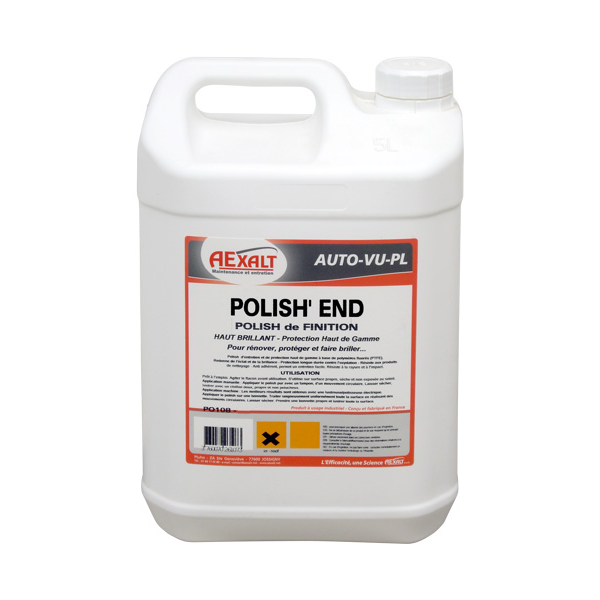 Produits De Nettoyage Automobile Polish De Finition Pour Carrosserie Polish'end 1 Litres Aexalt PO107