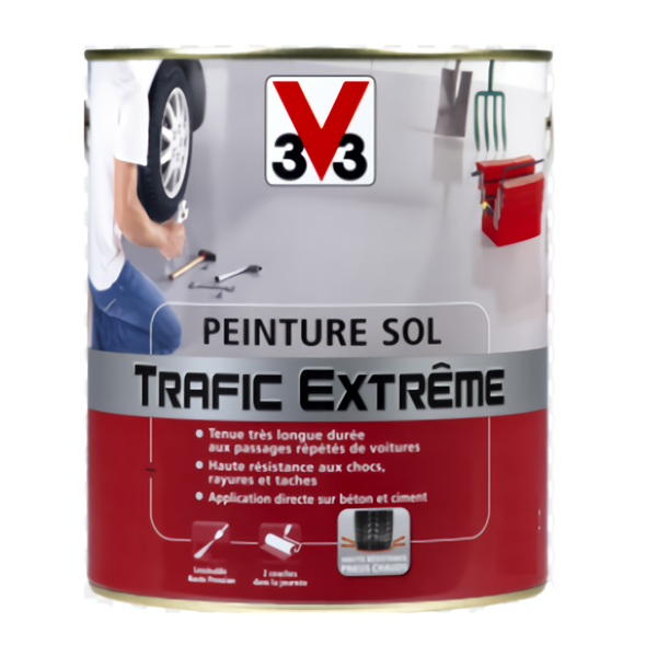 Peinture Sol Trafic Extrême Satin Gris Foncé 2.5 L V33 012089 – Image 2