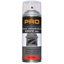 Belton Peinture 1K Gris Alu - Haute Température 650 °C - 400 Ml - Auto-K