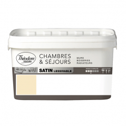 Theodore Peintures Peinture Murs Boiseries Et Radiateurs Peinture Acrylique Lessivable Théodore Peintures Cappuccino Satin 0,75L