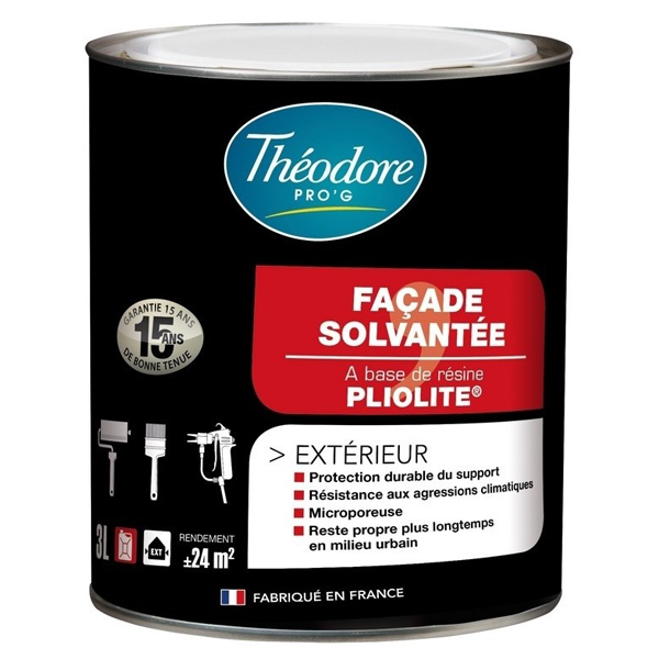 Théodore Prog Peinture Pour Façade Peinture Façades Résine Pliolite Pierre Mat Théodore Pro'G Pot 3L