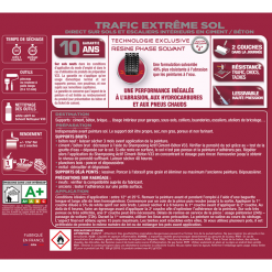 Peinture Sol Trafic Extrême Satin Gris Foncé 2.5 L V33 012089