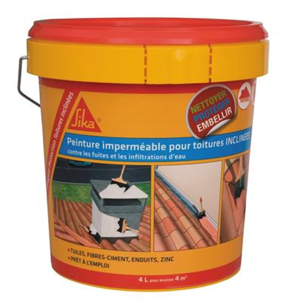 Traitements Des Toitures Peinture De Protection Sikagard Pour Toiture Inclinée Seau 1 Litre – Image 3