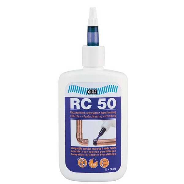 Etanchéité Pour Filetage Solution Raccordement Sans Soudure Cuivre Laiton RC 50 Geb 60 Ml