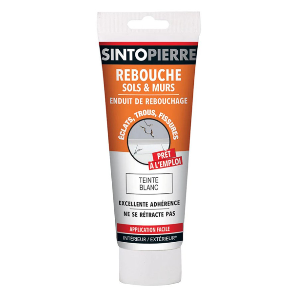 Mastic Et Préparation Support Mastic Rebouche Sols Et Murs Sinto Pierre Blanc Tube 330 Grammes – Image 3