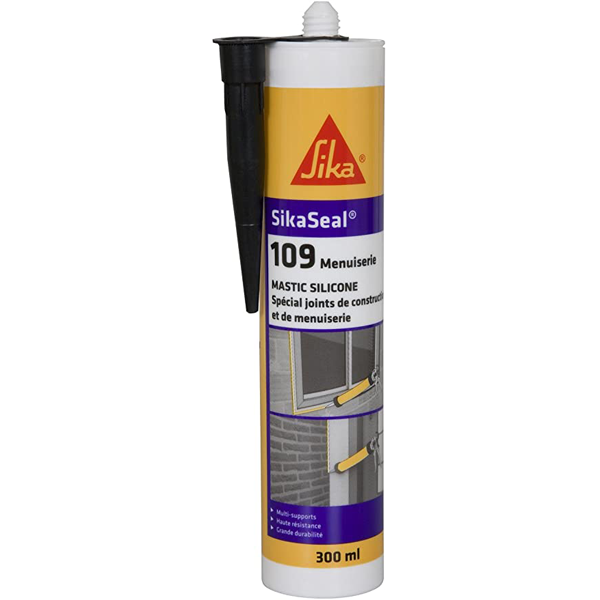 Mastic Acrylique Mastic Silicone Neutre Pour Menuiseries - SikaSeal 109 - Noir - Cartouche 300 Ml – Image 5
