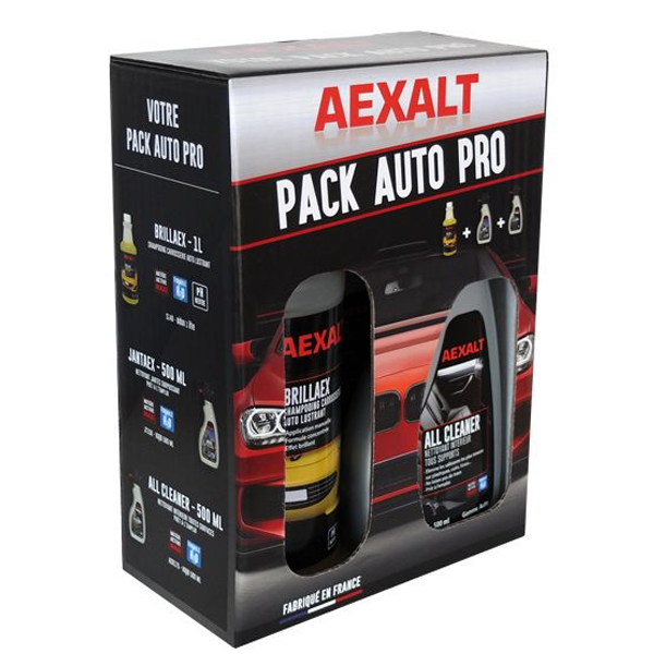 Produits De Nettoyage Automobile Pack De Nettoyants Pour Voiture Aexalt Contenant All Cleaner, Jantaex Et Brillaex PAP254
