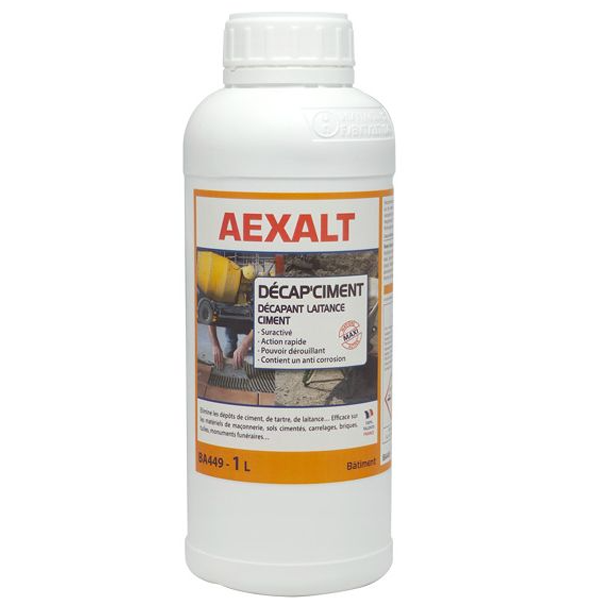 Produit Nettoyant Et Dégraissant Décapant Décap'ciment Aexalt Bidon De 1 Litre BA449