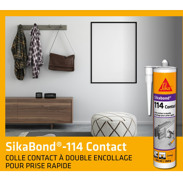 Colle Multi-usage Colle SikaBond 114 Contact Beige Pour Intérieur 300 Ml – Image 2