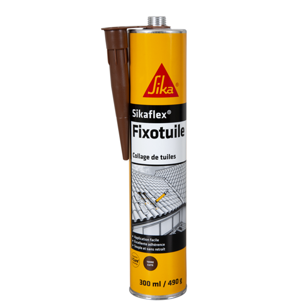 Mastic Pu Mastic Souple Fixation Tuiles Sikaflex Fixotuile Terre Cuite 300ml – Image 2
