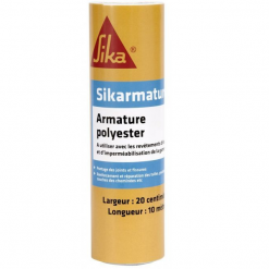 Sika Mastic Pu Armature Polyester Renforcement D’étanchéité Carrelage Tuiles Rouleau 10mx20cm