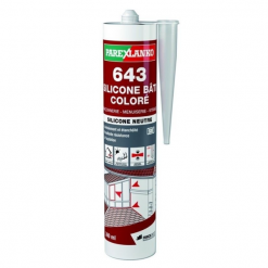 Parexlanko Mastic Silicone Neutre Bâtiment Joints Calfeutrement Blanc 300 Ml